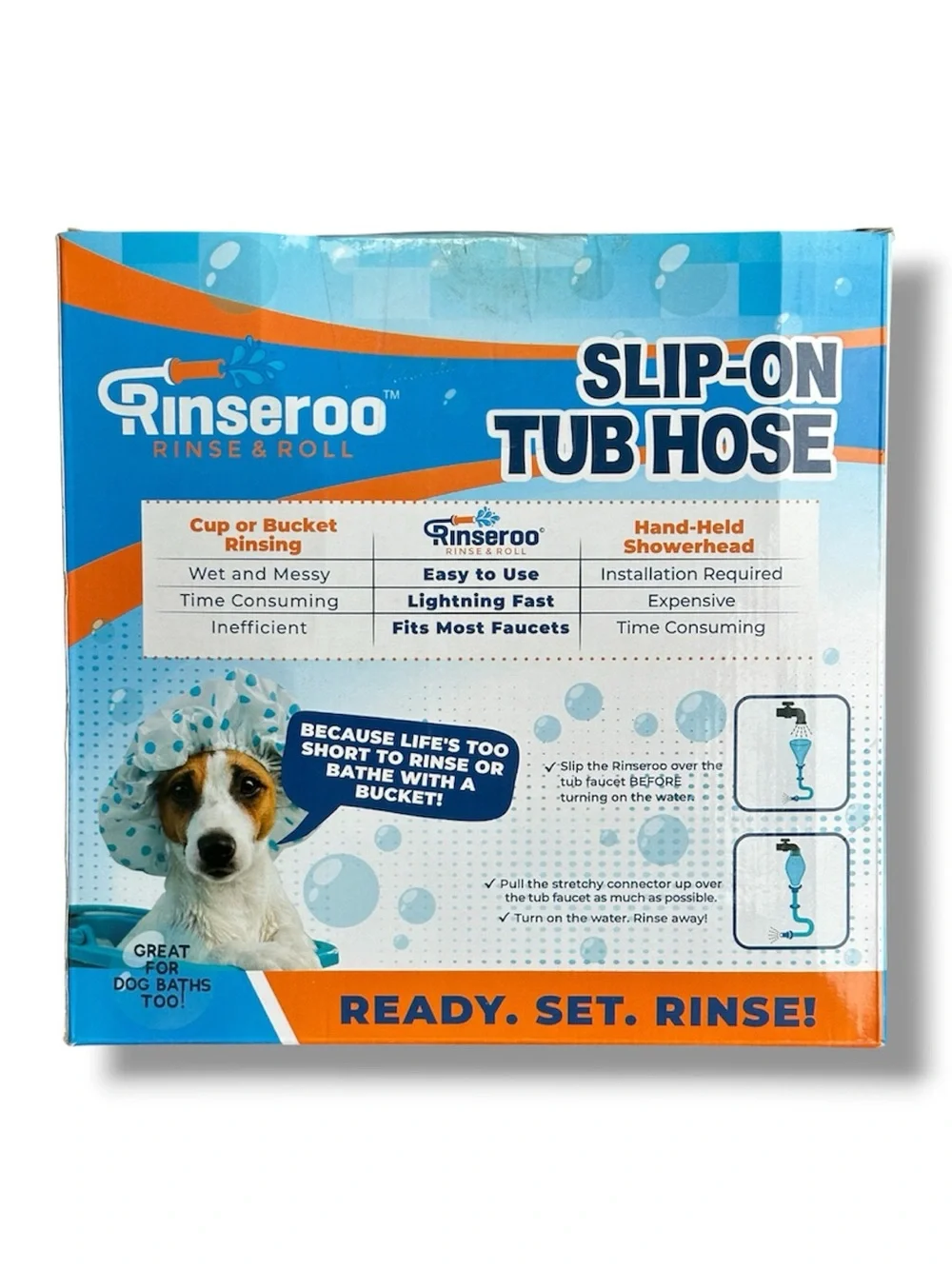Rinseroo Slip-On Tub Hose